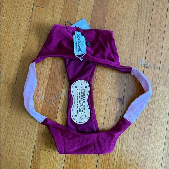 Princess Polly Red Ruched Bikini Bottom - Picture 2 of 8